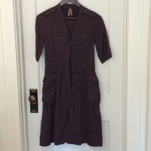 Grey army style dress